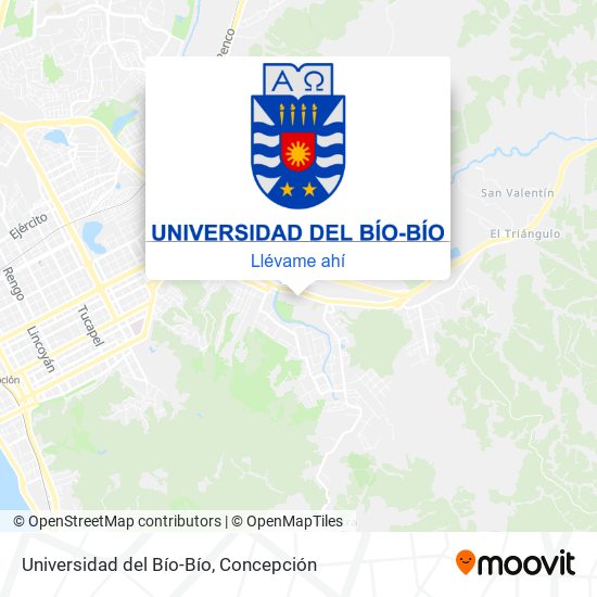 Mapa de Universidad del Bío-Bío