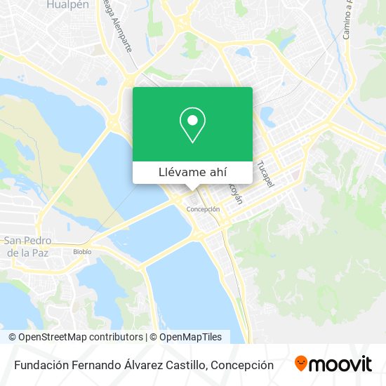 Mapa de Fundación Fernando Álvarez Castillo