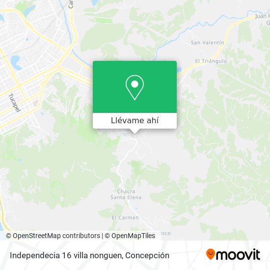 Mapa de Independecia 16 villa nonguen