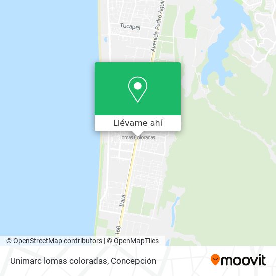 Mapa de Unimarc lomas coloradas