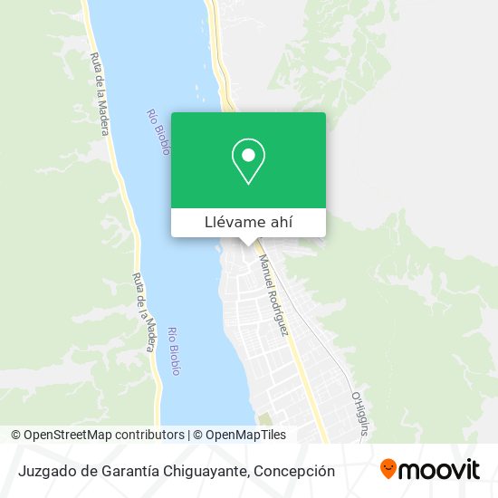 Mapa de Juzgado de Garantía Chiguayante