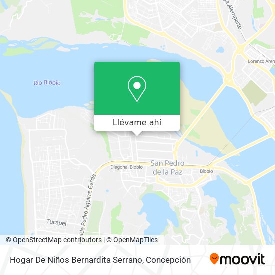 Mapa de Hogar De Niños Bernardita Serrano