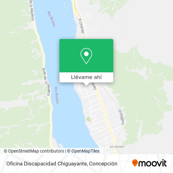 Mapa de Oficina Discapacidad Chiguayante