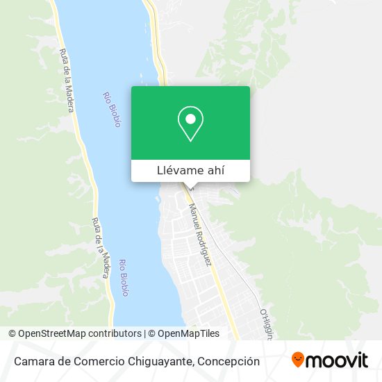 Mapa de Camara de Comercio Chiguayante