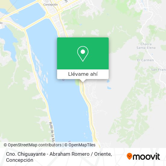 Mapa de Cno. Chiguayante - Abraham Romero / Oriente
