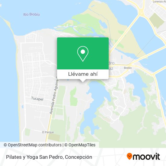 Mapa de Pilates y Yoga San Pedro