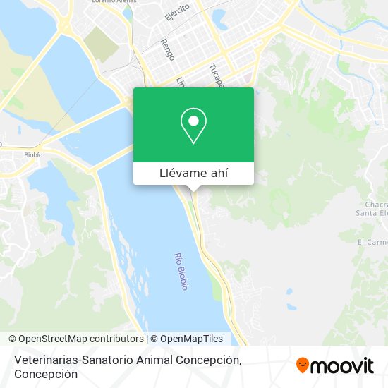 Mapa de Veterinarias-Sanatorio Animal Concepción