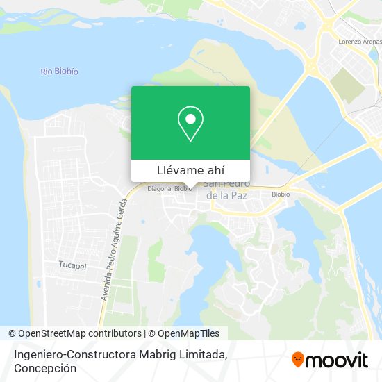 Mapa de Ingeniero-Constructora Mabrig Limitada