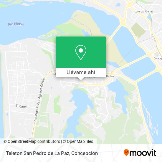 Mapa de Teleton San Pedro de La Paz