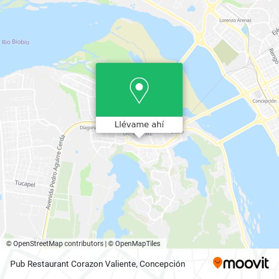 Mapa de Pub Restaurant Corazon Valiente