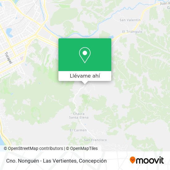 Mapa de Cno. Nonguén - Las Vertientes