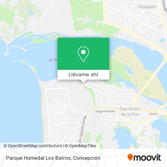 Mapa de Parque Humedal Los Batros