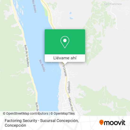 Mapa de Factoring Security - Sucursal Concepción