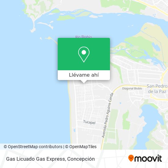 Mapa de Gas Licuado Gas Express