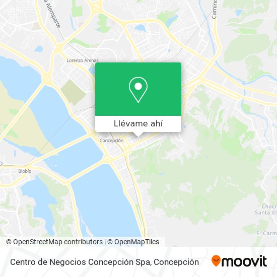 Mapa de Centro de Negocios Concepción Spa