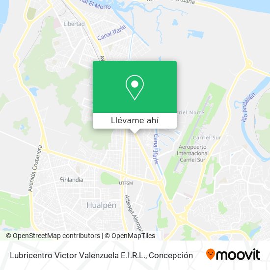 Mapa de Lubricentro Victor Valenzuela E.I.R.L.