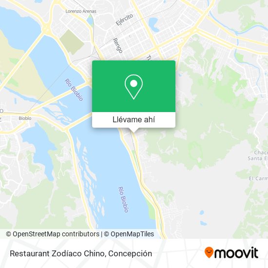 Mapa de Restaurant Zodíaco Chino