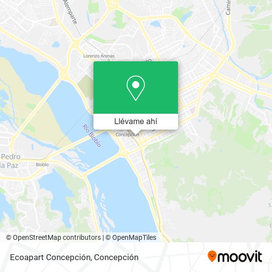 Mapa de Ecoapart Concepción