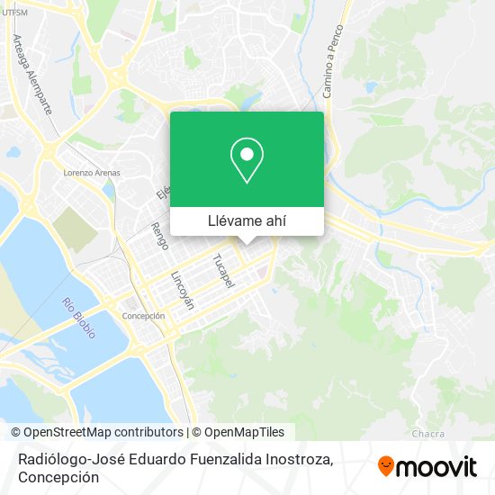 Mapa de Radiólogo-José Eduardo Fuenzalida Inostroza