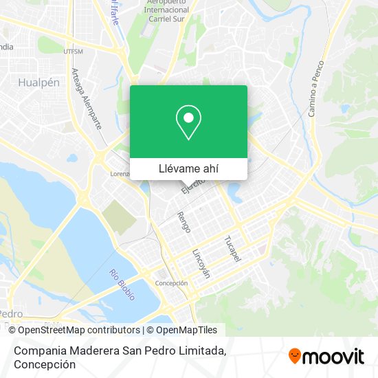 Mapa de Compania Maderera San Pedro Limitada