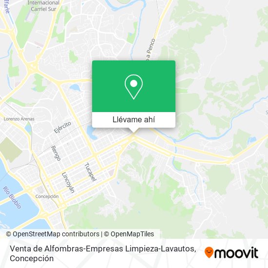 Mapa de Venta de Alfombras-Empresas Limpieza-Lavautos