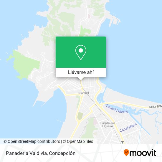 Mapa de Panaderia Valdivia