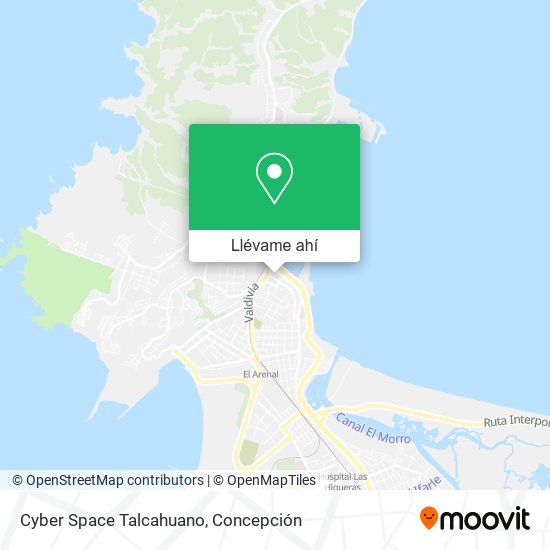 Mapa de Cyber Space Talcahuano