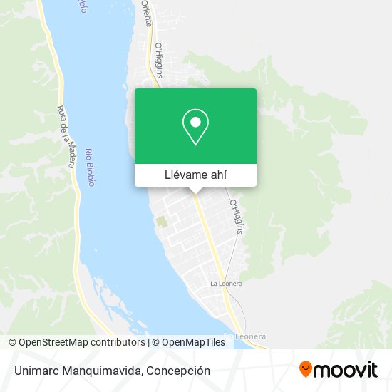 Mapa de Unimarc Manquimavida