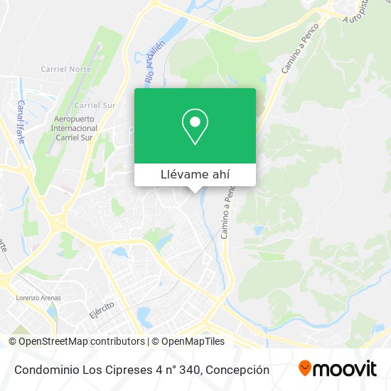 Mapa de Condominio Los Cipreses 4 n° 340