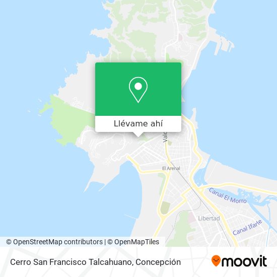 Mapa de Cerro San Francisco Talcahuano