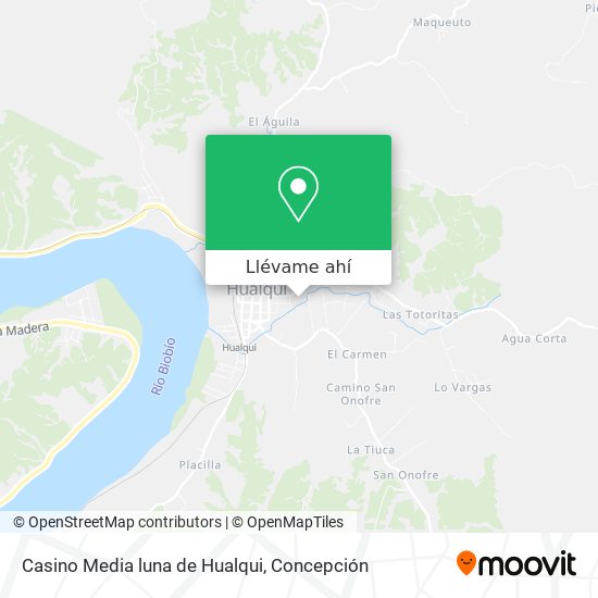 Mapa de Casino  Media luna de Hualqui