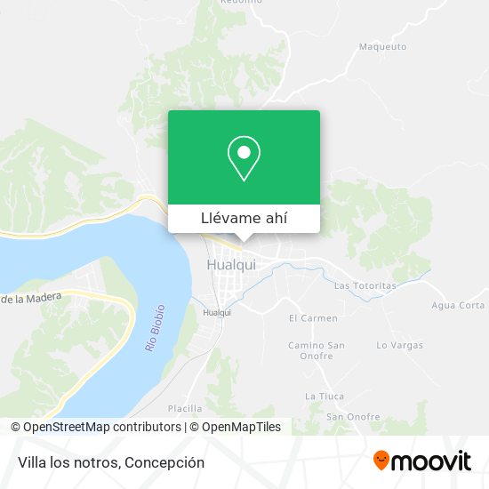 Mapa de Villa los notros