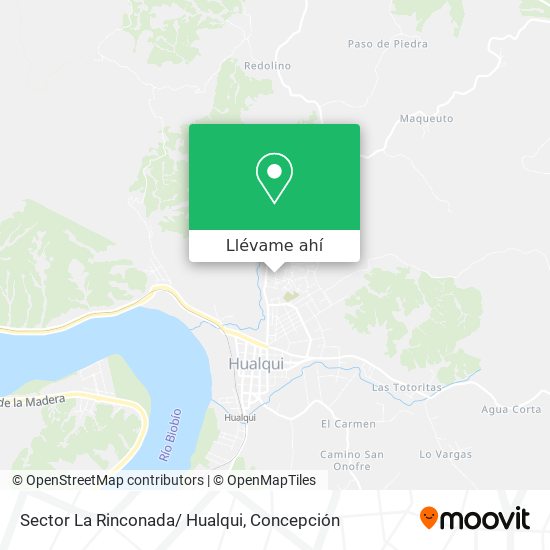 Mapa de Sector La Rinconada/ Hualqui