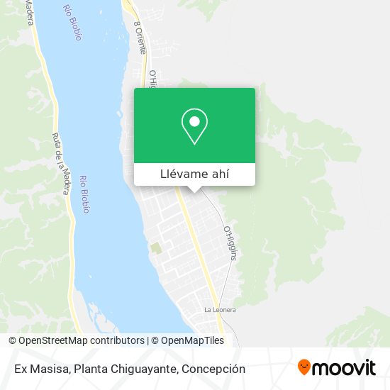 Mapa de Ex Masisa, Planta Chiguayante