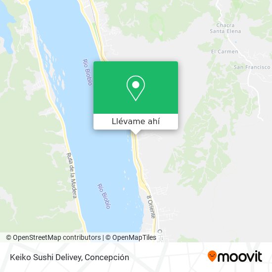 Mapa de Keiko Sushi Delivey