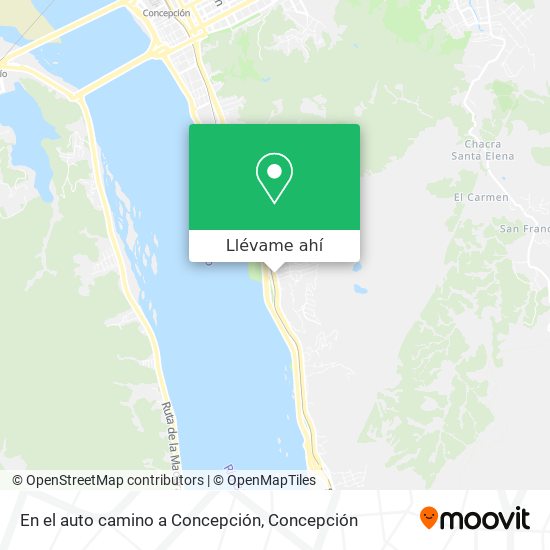 Mapa de En el auto camino a Concepción