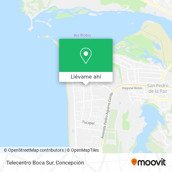 Mapa de Telecentro Boca Sur