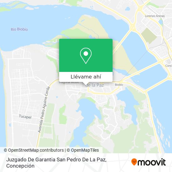 Mapa de Juzgado De Garantia San Pedro De La Paz