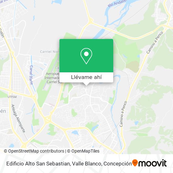 Mapa de Edificio Alto San Sebastian, Valle Blanco