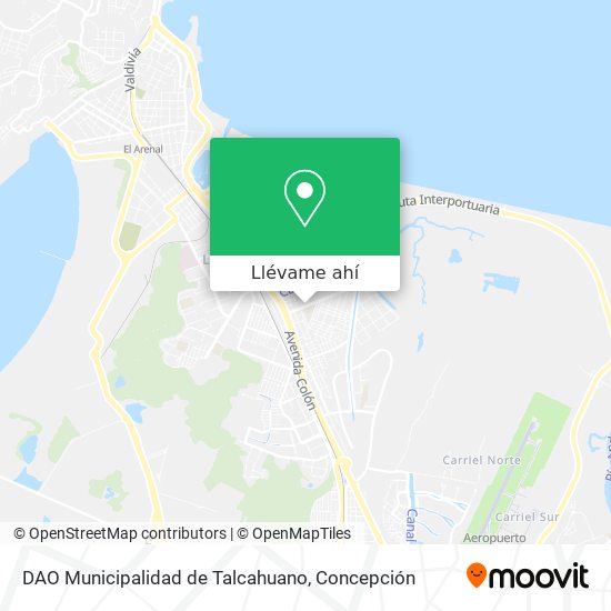 Mapa de DAO Municipalidad de Talcahuano