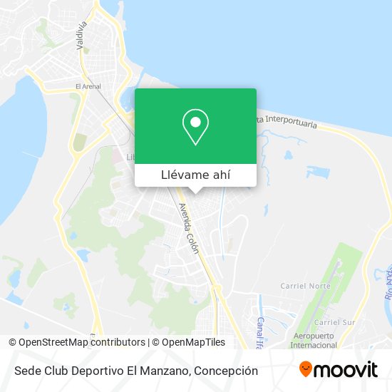 Mapa de Sede Club Deportivo El Manzano