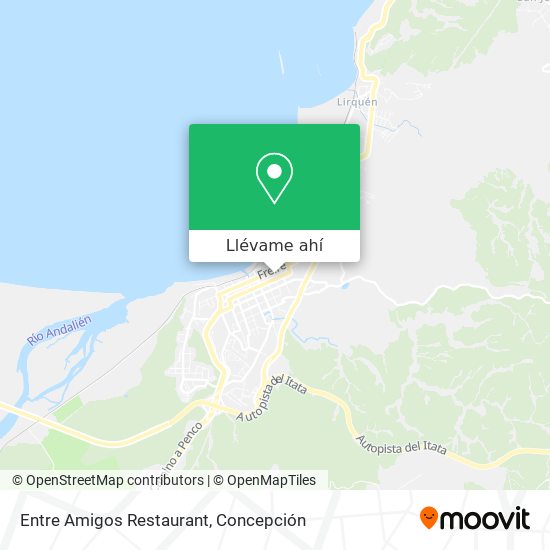 Mapa de Entre Amigos Restaurant