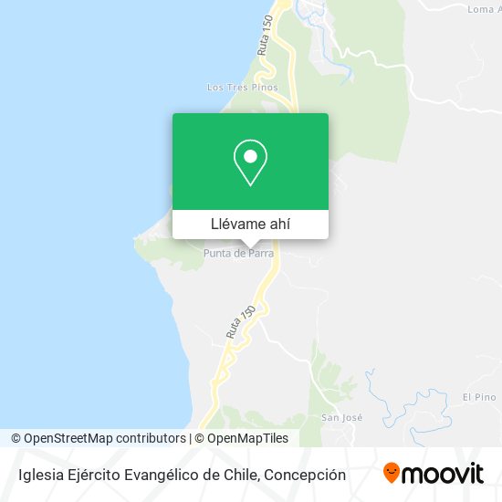 Mapa de Iglesia Ejército Evangélico de Chile