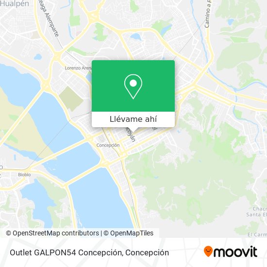 Mapa de Outlet GALPON54 Concepción