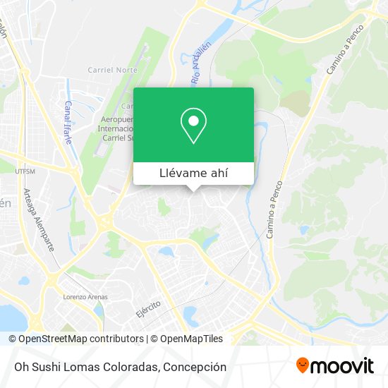 Mapa de Oh Sushi Lomas Coloradas