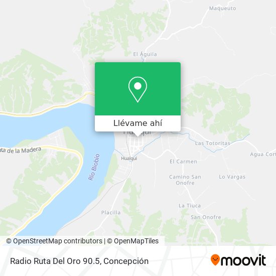 Mapa de Radio Ruta Del Oro  90.5