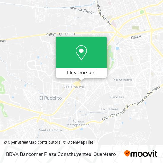 Mapa de BBVA Bancomer Plaza Constituyentes