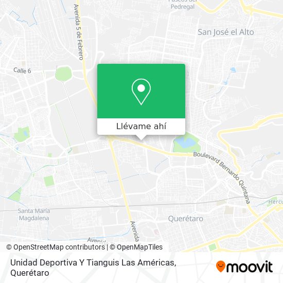 Cómo llegar a Unidad Deportiva Y Tianguis Las Américas en Santiago De  Querétaro en Autobús?