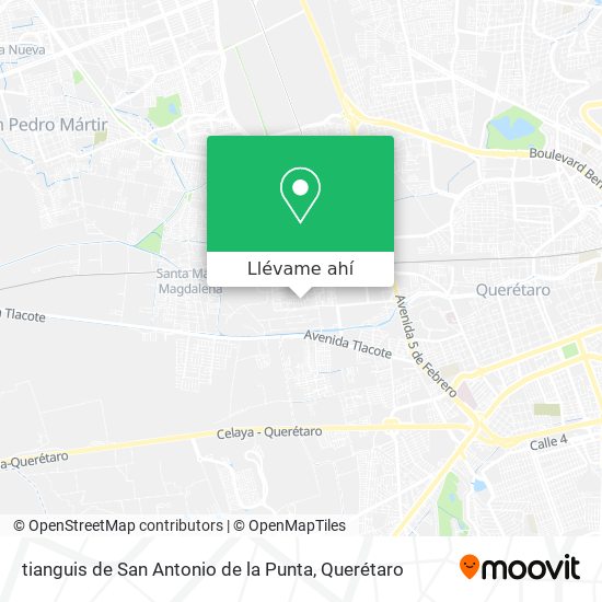 Mapa de tianguis de San Antonio de la Punta