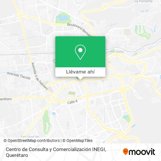 Mapa de Centro de Consulta y Comercialización INEGI